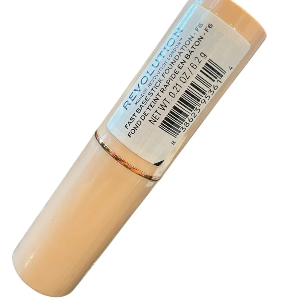 Makeup Revolution Beauty Fast Base Stick Foundation Travel Easy‎ Clean Beauty F6
